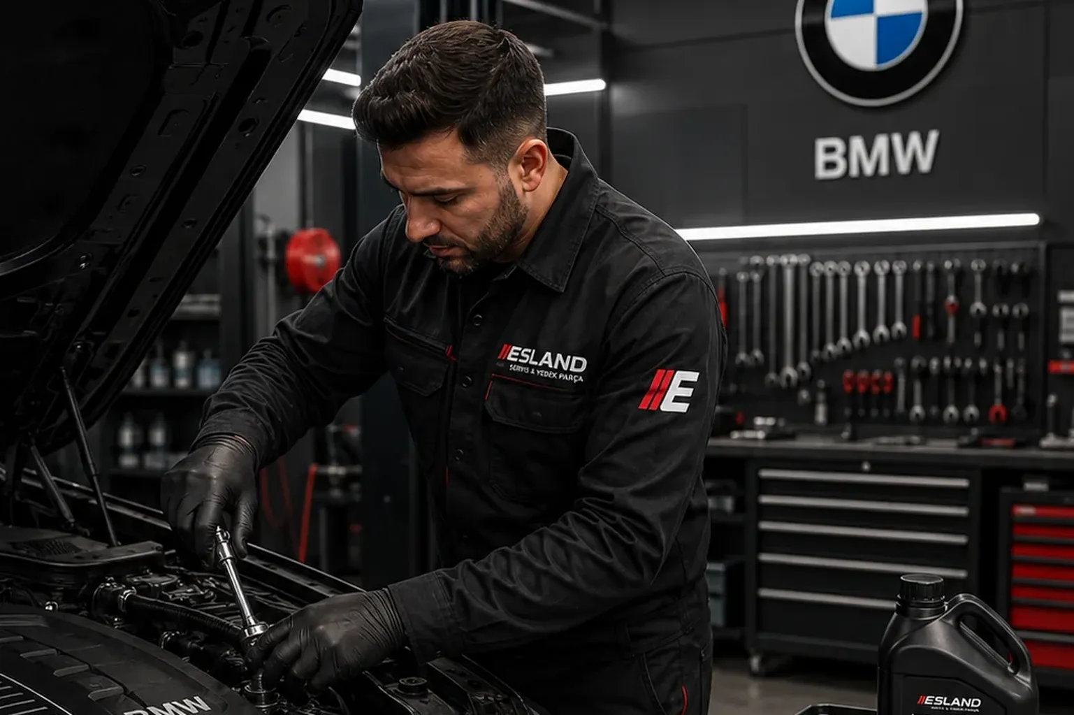 Kocaeli Başiskele’de BMW araçlar için Esland özel servis ve bakım alanı